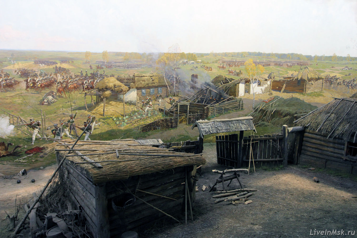 Фрагмент диорамы Бородинского сражения