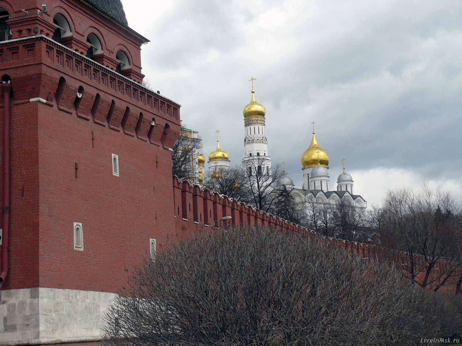 Вид на соборы Кремля