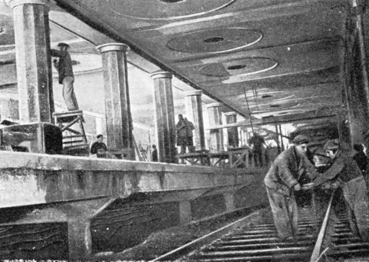 Первая очередь Московского метрополитена в 1935 году