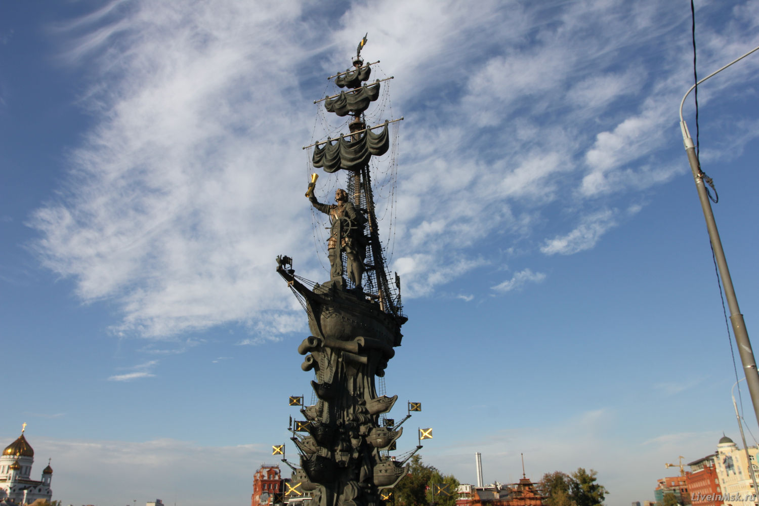 Памятник 300-летию Российского флота, фото 2016 года