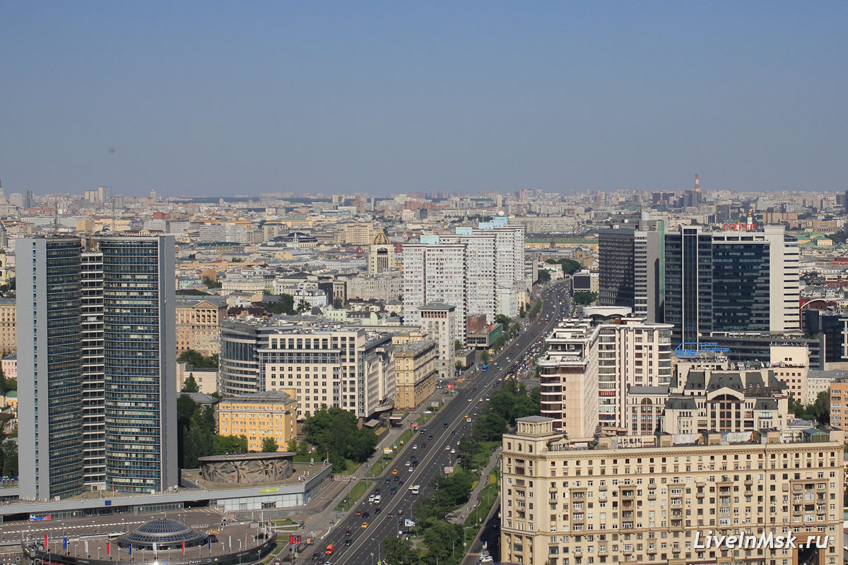 Панорама Москвы со смотровой площадки