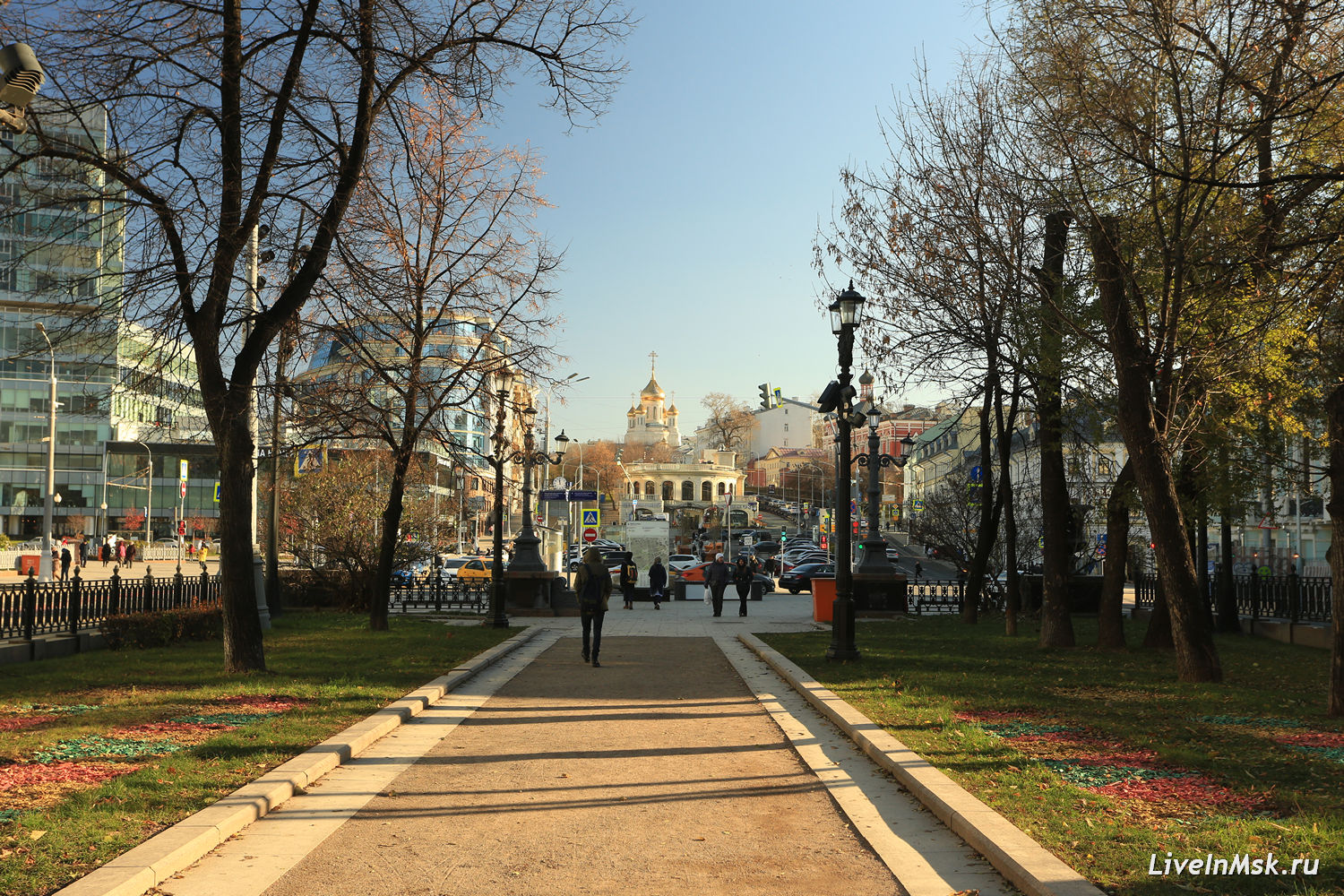 Петровский бульвар, вид на Трубную площадь и Рождественский бульвар