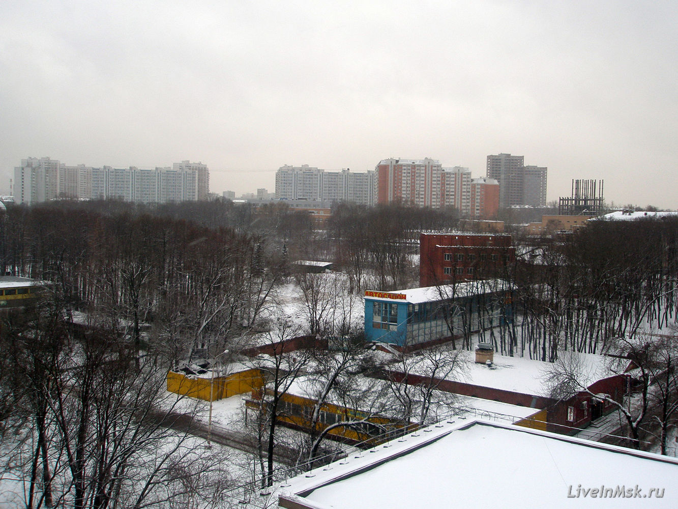ВДНХ, Вид с крыши павильона Беларусь, фото 2008 года