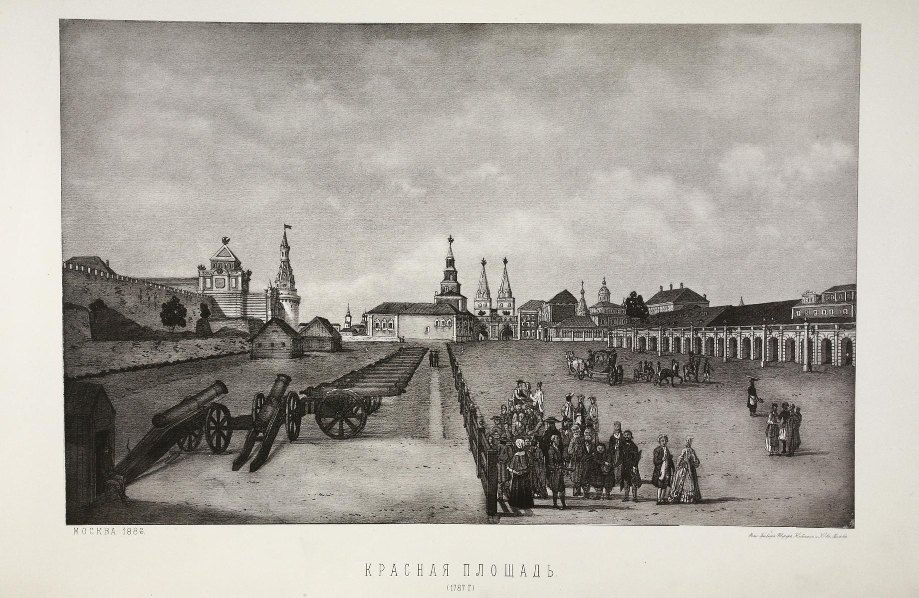 Красная площадь в 1787 году